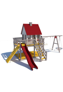 Игровая площадка из дерева Домик+